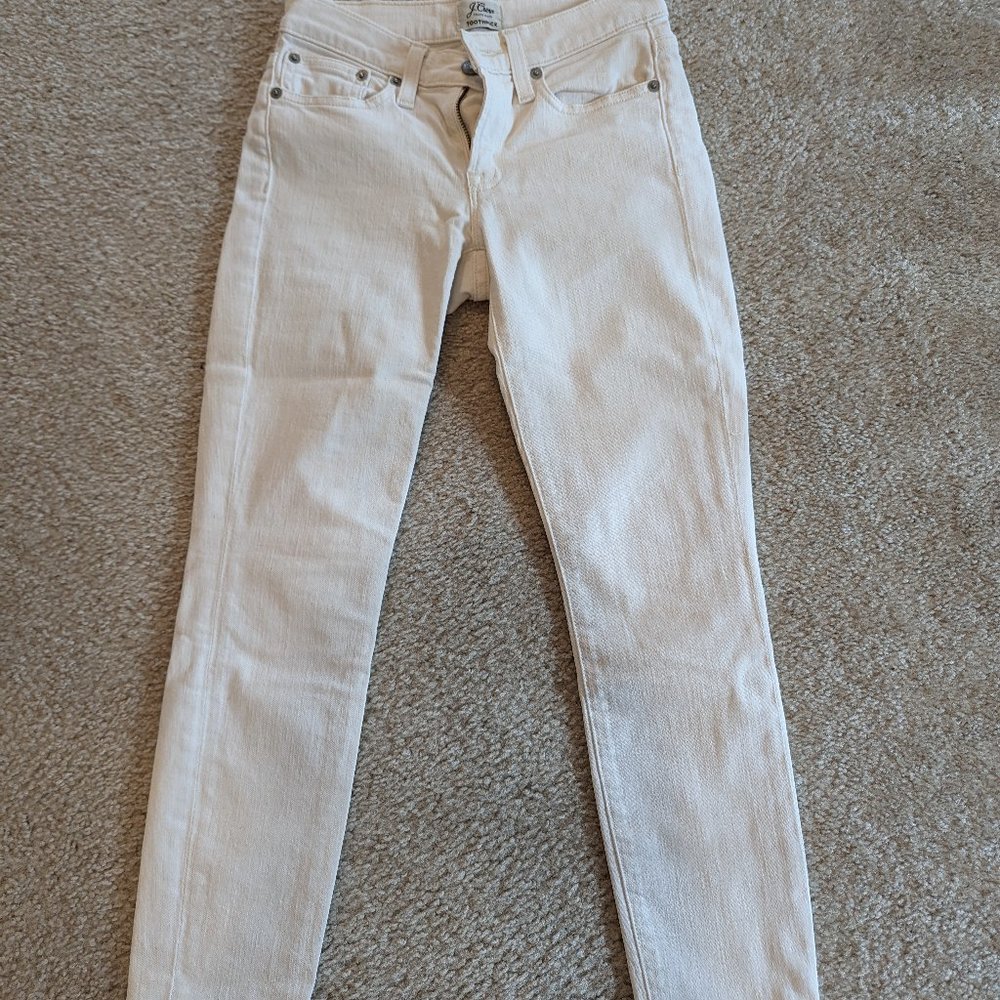 J crew toothpick ecru color jean